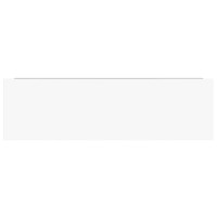 Produktbild för Svävande vägghyllor 4 st vit högglans 80x23,5x3,8 cm MDF