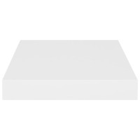 Produktbild för Svävande vägghylla vit 23x23,5x3,8 cm MDF