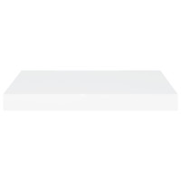 Produktbild för Svävande vägghyllor 2 st vit 50x23x3,8 cm MDF