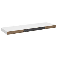 Produktbild för Svävande vägghyllor 4 st vit 80x23,5x3,8 cm MDF