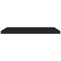 Produktbild för Svävande vägghyllor 2 st svart 90x23,5x3,8 cm MDF