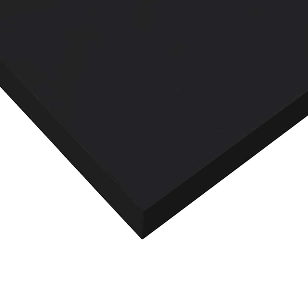 Produktbild för Svävande vägghyllor 4 st svart 120x23,5x3,8 cm MDF