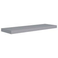 Miniatyr av produktbild för Svävande vägghyllor 4 st grå 80x23,5x3,8 cm MDF