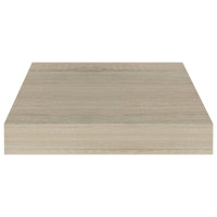 Produktbild för Svävande vägghyllor 2 st ek 23x23,5x3,8 cm MDF