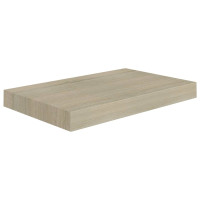 Produktbild för Svävande vägghyllor 2 st ek 40x23x3,8 cm MDF