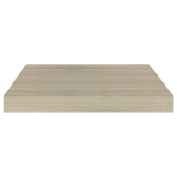 Produktbild för Svävande vägghyllor 2 st ek 40x23x3,8 cm MDF