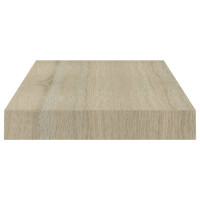 Produktbild för Svävande vägghyllor 2 st ek 40x23x3,8 cm MDF