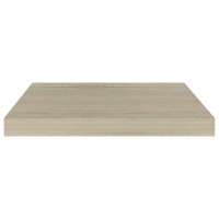 Produktbild för Svävande vägghylla ek 50x23x3,8 cm MDF