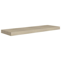 Produktbild för Svävande vägghylla ek 80x23,5x3,8 cm MDF