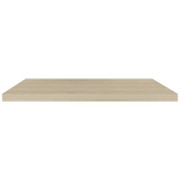 Produktbild för Svävande vägghyllor 2 st ek 90x23,5x3,8 cm MDF