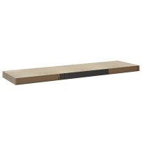 Produktbild för Svävande vägghyllor 4 st ek 90x23,5x3,8 cm MDF