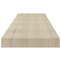 Produktbild för Svävande vägghyllor 4 st ek 120x23,5x3,8 cm MDF