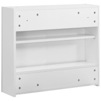 Produktbild för Spegelskåp för badrum vit 80x15x60 cm MDF