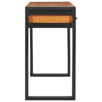 Produktbild för Skrivbord med 2 lådor 100x40x75 cm teak