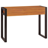 Produktbild för Skrivbord med 2 lådor 100x40x75 cm teak