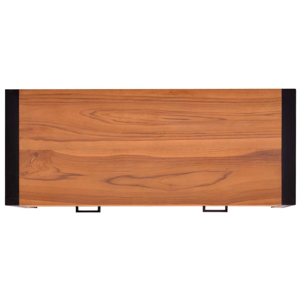 Produktbild för Skrivbord med 2 lådor 100x40x75 cm teak