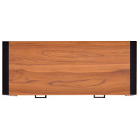 Produktbild för Skrivbord med 2 lådor 100x40x75 cm teak