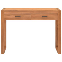 Produktbild för Skrivbord med 2 lådor 100x40x75 cm teak