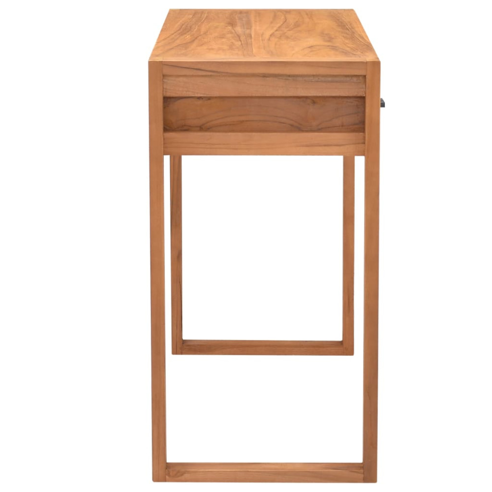 Produktbild för Skrivbord med 2 lådor 100x40x75 cm teak