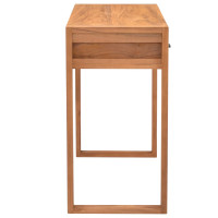Produktbild för Skrivbord med 2 lådor 100x40x75 cm teak