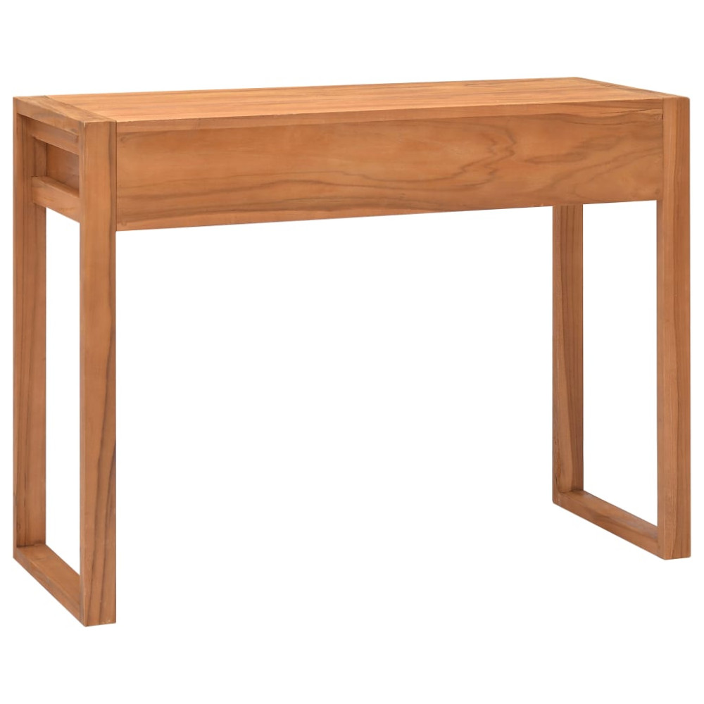 Produktbild för Skrivbord med 2 lådor 100x40x75 cm teak