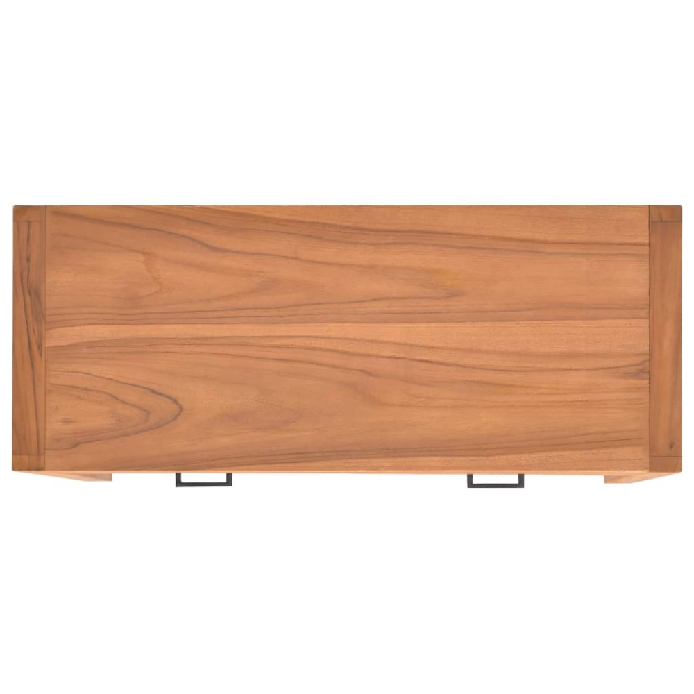 Produktbild för Skrivbord med 2 lådor 100x40x75 cm teak