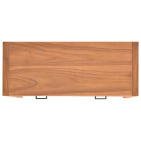 Produktbild för Skrivbord med 2 lådor 100x40x75 cm teak