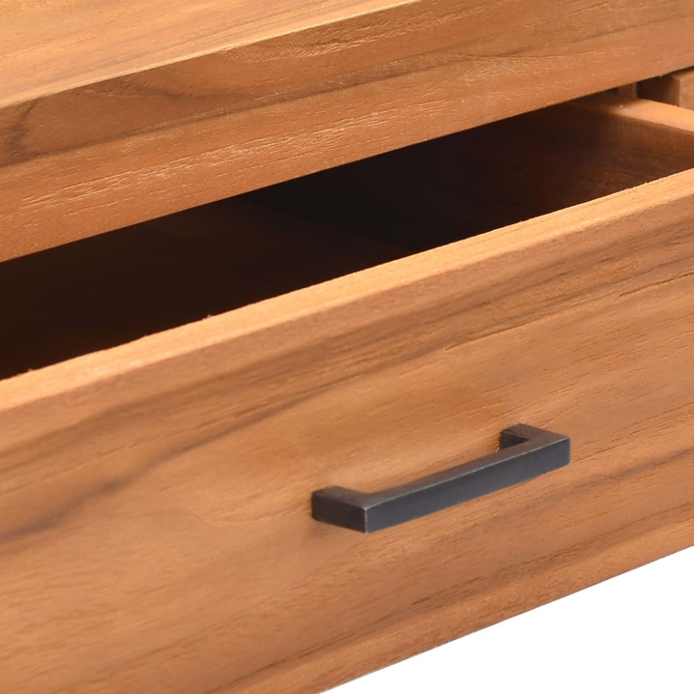Produktbild för Skrivbord med 2 lådor 100x40x75 cm teak