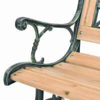 Produktbild för Trädgårdsbänk 122 cm trä