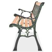 Produktbild för Trädgårdsbänk 122 cm trä