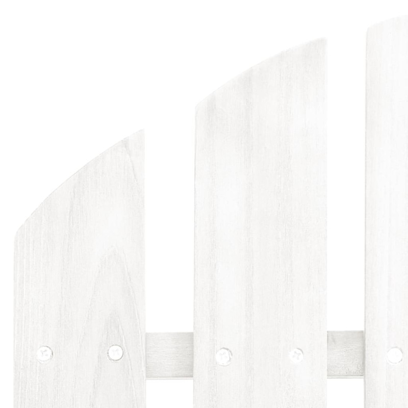 Produktbild för Trädgårdsstol med ottoman trä vit