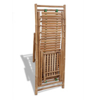 Produktbild för Solstol med fotstöd bambu