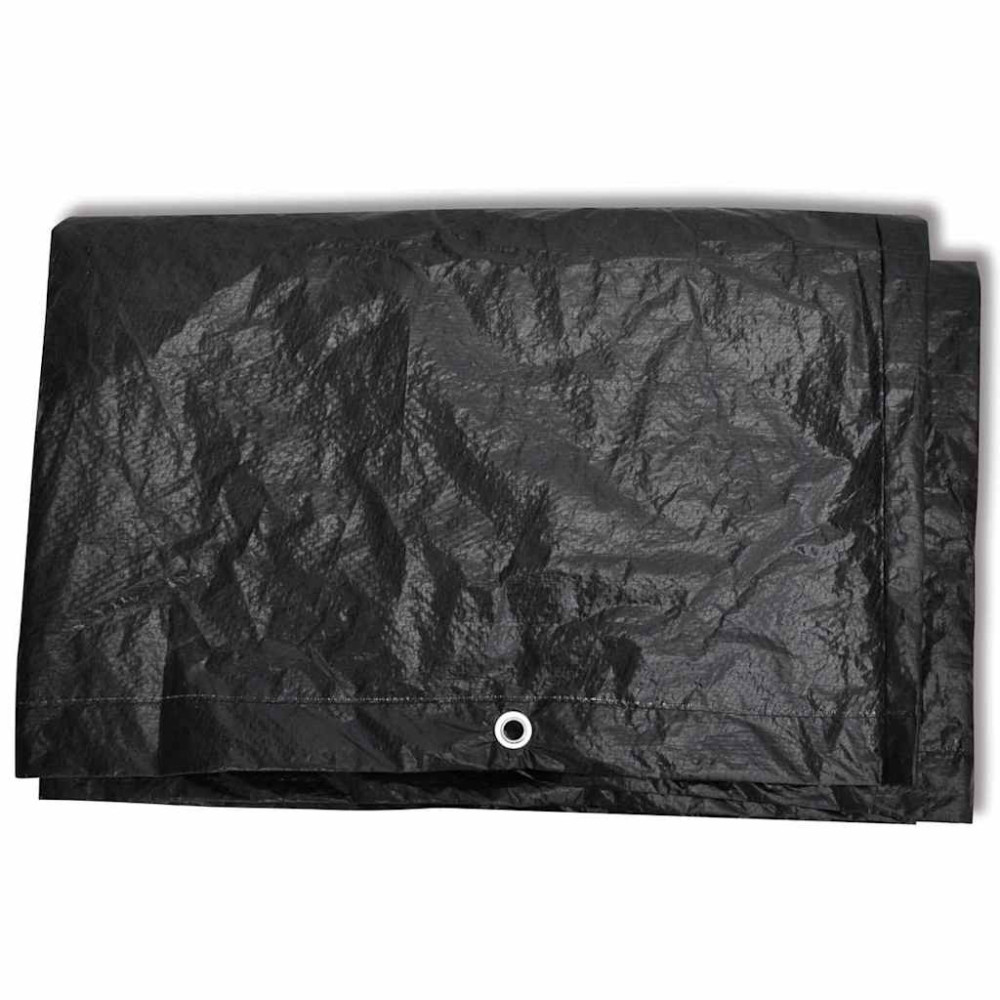 Produktbild för Överdrag för trädgårdsmöbler med 8 öljetter 113 x 113 x 73 cm