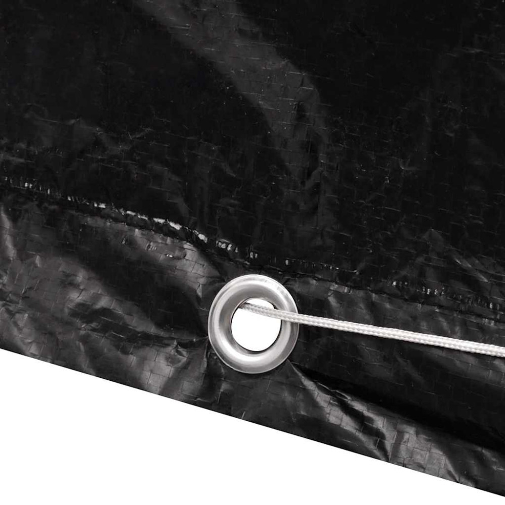 Produktbild för Överdrag för trädgårdsmöbler med 8 öljetter 200 x 160 x 70 cm