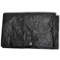 Produktbild för Överdrag för trädgårdsmöbler med 8 öljetter 200 x 160 x 70 cm