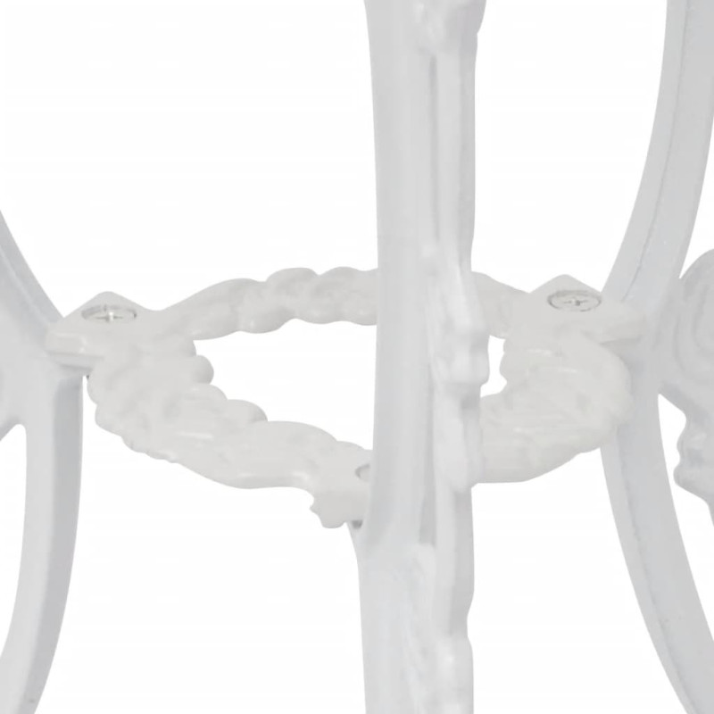 Produktbild för Caféset 3 delar gjuten aluminium vit
