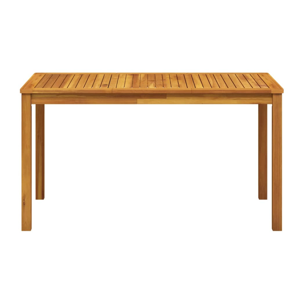 Produktbild för Trädgårdsbord 140x80x74 cm massivt akaciaträ