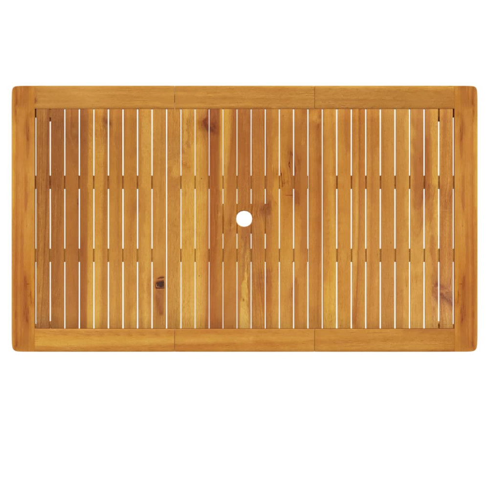 Produktbild för Trädgårdsbord 140x80x74 cm massivt akaciaträ