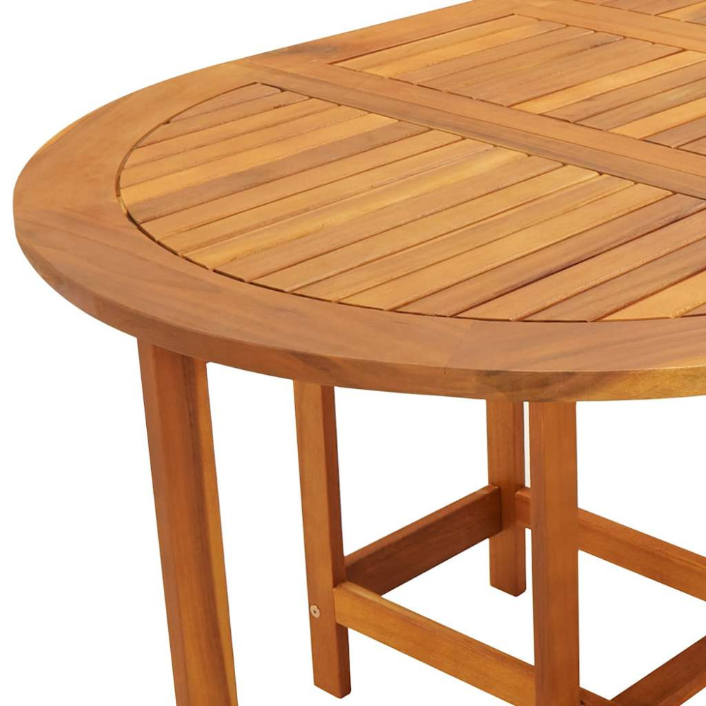 Produktbild för Trädgårdsbord 130x90x72 cm massivt akaciaträ