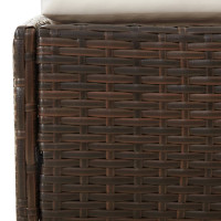 Produktbild för Solsäng brun 110x200 cm konstrotting