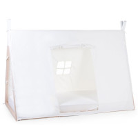 Miniatyr av produktbild för CHILDHOME Sängöverdrag tipi 90x200 cm vit