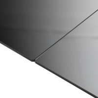 Produktbild för Trädgårdsbord svart 150x90x74 cm aluminium och glas