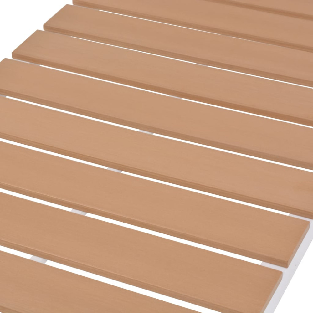 Produktbild för Solsäng aluminium och WPC brun