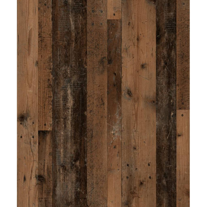 Produktbild för FMD Sidobord med dörr 88,5cm gammeldags mörk