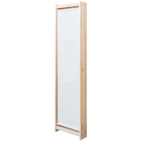 Produktbild för Rumsavdelare 3 paneler gräddvit 120x170x4 cm tyg