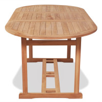 Produktbild för Trädgårdsbord 180x90x75 cm massiv teak