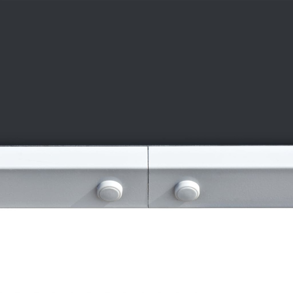 Produktbild för Trädgårdsbord 150x90x74 cm svart stål