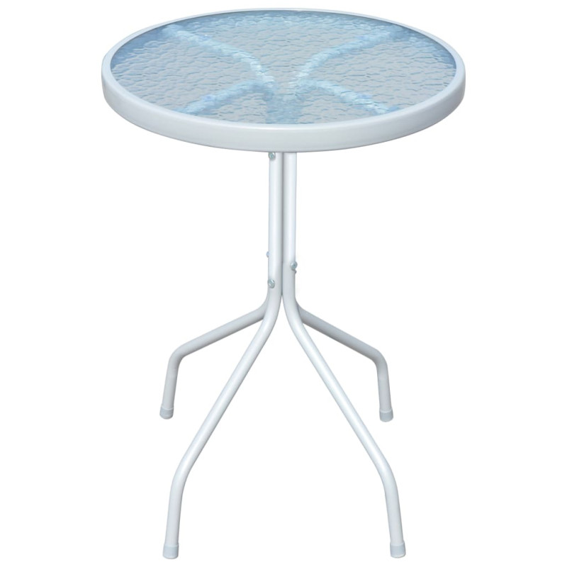 Produktbild för Cafébord grå 50x71 cm stål
