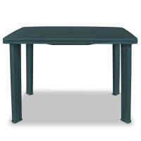 Produktbild för Trädgårdsbord grön 101x68x72 cm plast