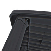 Produktbild för Trädgårdsbord antracit 101x68x72 cm plast